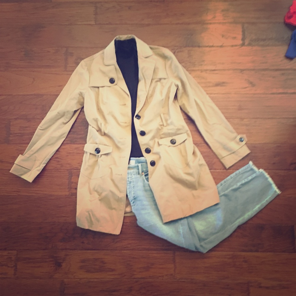New York & Company Tan Trench Coat